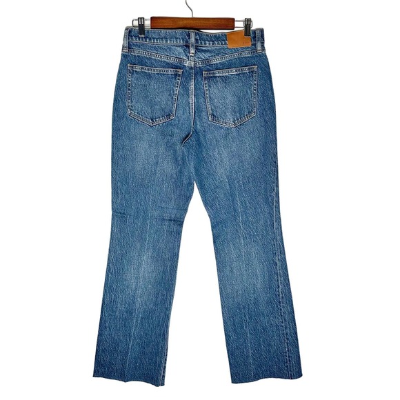 J. Crew | Women | Full Length Demi-Boot Raw Hem Kamari Wash Jeans | Size 28 - Picture 3 of 14